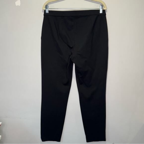 Theory Minimalist Career Classic Black Pants Cropped Ankle Black Sz 8 Stretch - Picture 4 of 11